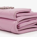 Chanel Quilted Pink Chanel 19 Small Flap Wallet