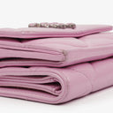 Chanel Quilted Pink Chanel 19 Small Flap Wallet