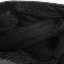 Chanel Mademoiselle Flap Bag In Black Glazed Crackled Calfskin And Silver-Tone Hardware