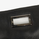Chanel Mademoiselle Flap Bag In Black Glazed Crackled Calfskin And Silver-Tone Hardware