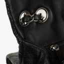 Chanel Mademoiselle Flap Bag In Black Glazed Crackled Calfskin And Silver-Tone Hardware