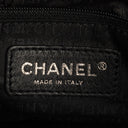 Chanel Mademoiselle Flap Bag In Black Glazed Crackled Calfskin And Silver-Tone Hardware