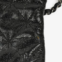 Chanel Mademoiselle Flap Bag In Black Glazed Crackled Calfskin And Silver-Tone Hardware