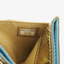 Chanel Metallic Gold Calfskin Chevron Quilted Card Holder