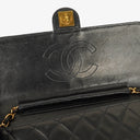 Chanel Medium Classic Single Flap Bag Black Quilted Lambskin With 24K Gold-Plated Hardware