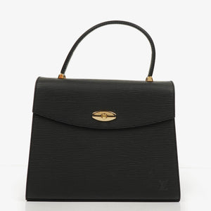 Louis Vuitton Black EPI Leather Malesherbes Handbag