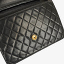 Chanel Medium Classic Single Flap Bag Black Quilted Lambskin With 24K Gold-Plated Hardware