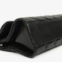 Chanel Mademoiselle Flap Bag In Black Glazed Crackled Calfskin And Silver-Tone Hardware