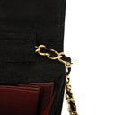 Chanel Classic Full Flap Bag Black Quilted Suede
