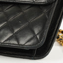 Chanel Medium Classic Single Flap Bag Black Quilted Lambskin With 24K Gold-Plated Hardware