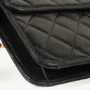 Chanel Medium Classic Single Flap Bag Black Quilted Lambskin With 24K Gold-Plated Hardware