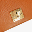 Louis Vuitton Pochette Sellier Dragonne Cognac Epi Clutch