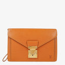 Louis Vuitton Pochette Sellier Dragonne Cognac Epi Clutch