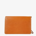Louis Vuitton Pochette Sellier Dragonne Cognac Epi Clutch