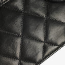 Chanel Medium Classic Single Flap Bag Black Quilted Lambskin With 24K Gold-Plated Hardware