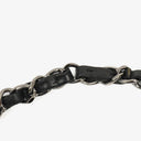 Chanel Mademoiselle Flap Bag In Black Glazed Crackled Calfskin And Silver-Tone Hardware