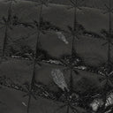 Chanel Mademoiselle Flap Bag In Black Glazed Crackled Calfskin And Silver-Tone Hardware