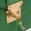 Louis Vuitton Serviette Ambassador Green EPI Leather Briefcase