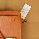 Louis Vuitton Pochette Sellier Dragonne Cognac Epi Clutch