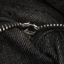 Prada Black Denim Logo Tote Bag