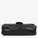 Chanel Black Quilted Glazed Calfskin Double Stitch Flap Bag
