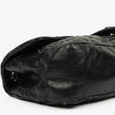 Chanel Black Quilted Glazed Calfskin Double Stitch Flap Bag