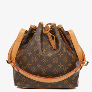 Louis Vuitton Petit Noe Monogram Canvas Shoulder Bag
