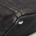 Prada Black Denim Logo Tote Bag