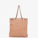 Chanel Surpique Leather Tote Bag
