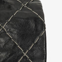 Chanel Black Quilted Glazed Calfskin Double Stitch Flap Bag
