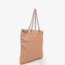 Chanel Surpique Leather Tote Bag