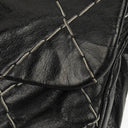 Chanel Black Quilted Glazed Calfskin Double Stitch Flap Bag