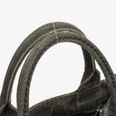 Prada Black Denim Logo Tote Bag