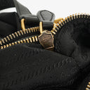 Prada Nero Nylon Logo Jacquard Handle Bag