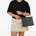 Louis Vuitton Black EPI Leather Malesherbes Handbag