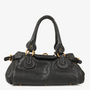 Chloe Paddington Black Calfskin Satchel Bag
