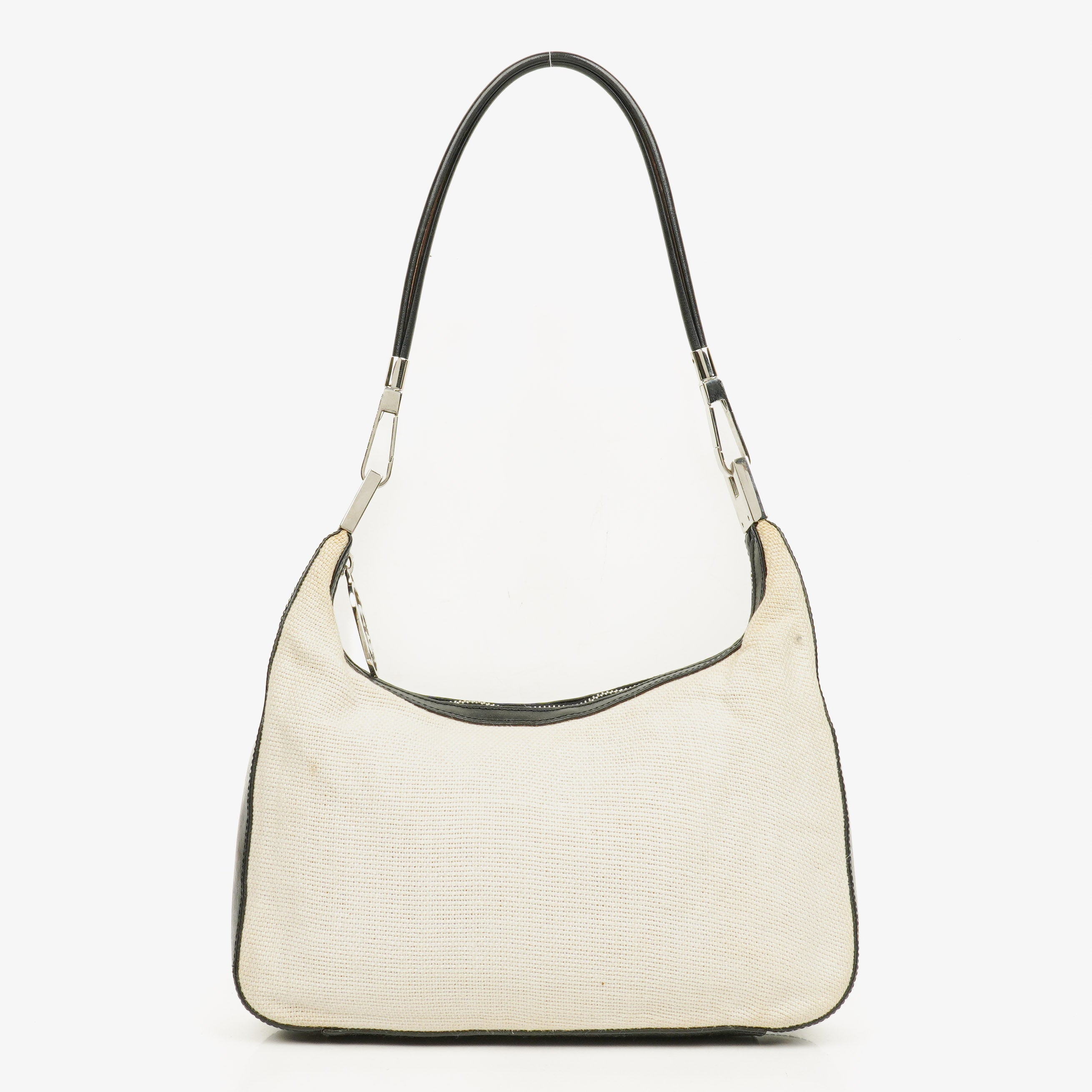 Gucci GG Bi-Colour Woven Shoulder Hobo Bag