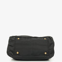 Prada Nero Nylon Logo Jacquard Handle Bag