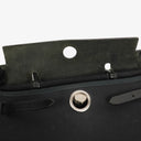 Hermes Herbag Canvas Vache Hunter Black 2 In 1 Bag