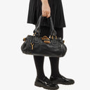 Chloe Paddington Black Calfskin Satchel Bag