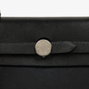 Hermes Herbag Canvas Vache Hunter Black 2 In 1 Bag