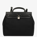 Hermes Herbag Canvas Vache Hunter Black 2 In 1 Bag