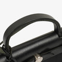 Hermes Herbag Canvas Vache Hunter Black 2 In 1 Bag