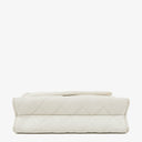 Chanel Small Tassel Flap Bag White Quilted Lambskin Bag