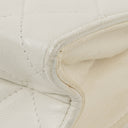 Chanel Small Tassel Flap Bag White Quilted Lambskin Bag