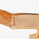 Hermes Pink Enamel Gold Rose Plated Clic Clac H Bracelet PM
