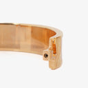 Hermes Pink Enamel Gold Rose Plated Clic Clac H Bracelet PM