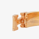 Hermes Pink Enamel Gold Rose Plated Clic Clac H Bracelet PM