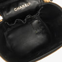 Chanel Black Leather Vanity Case