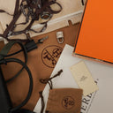 Hermes Herbag Canvas Vache Hunter Black 2 In 1 Bag
